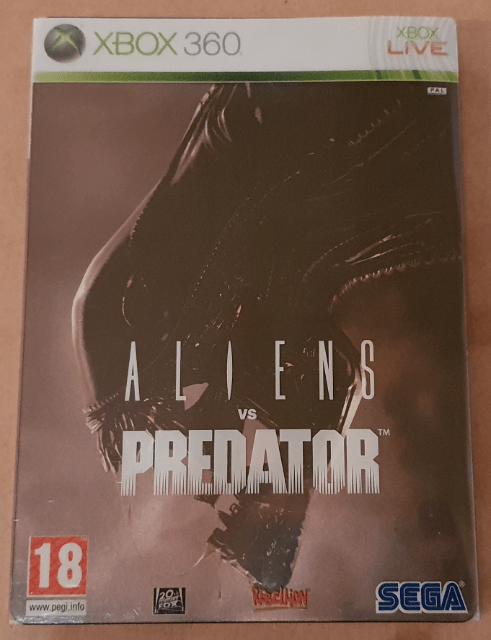 Aliens vs. Predator box art for Xbox 360